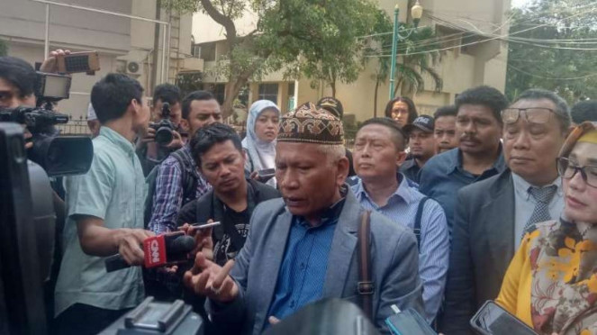 Kuasa hukum Eggi Sudjana, Damai Hari Lubis di Polda Metro Jaya.