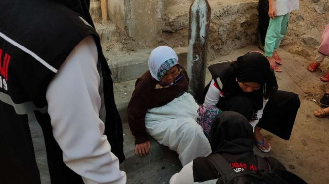 Jemaah haji NR ditemukan petugas sektor khusus di perkampungan di atas bukit