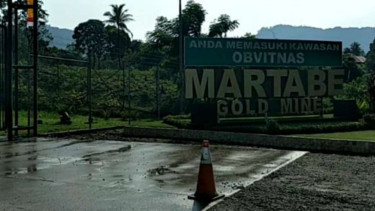 Tambang Emas Martabe di Tapanuli Selatan, Sumut.