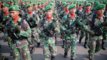 Apel Kesiapan Pasukan TNI Jelang Pelantikan Presiden & Wakil Presiden Terpilih