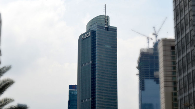 Menara PT Bank Central Asia Tbk (BCA) MH Thamrin, Jakarta Pusat.