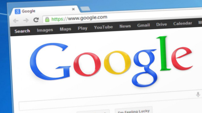 Mesin pencari Google atau Google Search.