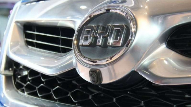 Ilustrasi logo mobil BYD
