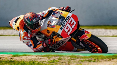 Pembalap Repsol Honda, Marc Marquez. 