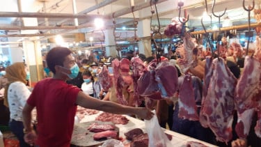 Harga daging sapi. (Ilustrasi)
