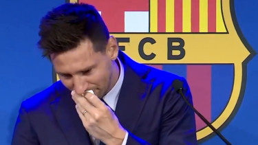 Lionel Messi perpisahan dengan Barcelona