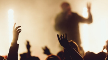 Ilustrasi konser musik.