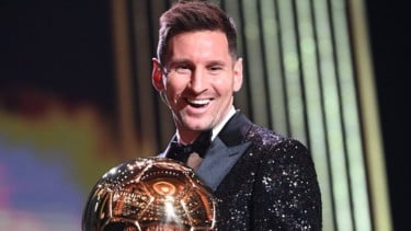 Lionel Messi meraih Ballon dOr 2021