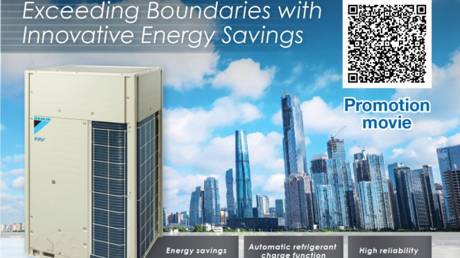 AC Daikin tawarkan teknologi canggih dan modern yang disebut dengan VRV System.