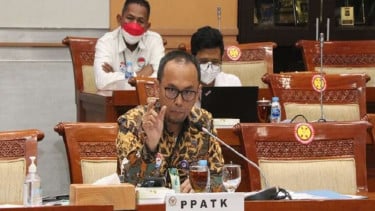 Kepala PPATK, Ivan Yustiavandana di Gedung DPR RI