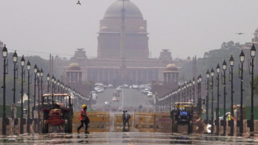 Cuaca panas di India.