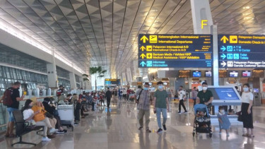 Suasana Bandara Soekarno Hatta, Tangerang.