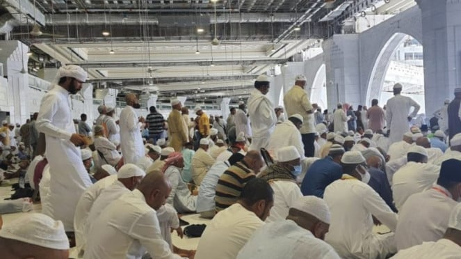 Suasana Shalat Jumat di Masjidil Haram