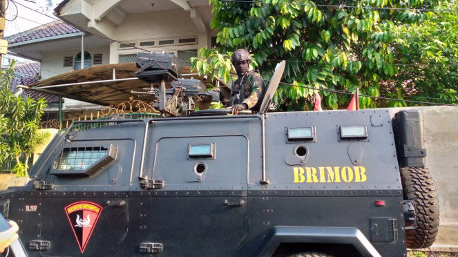Rantis di depan rumah Irjen Ferdy Sambo, di Duren Tiga, Jakarta Selatan.