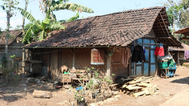 Rumah penduduk miskin (foto ilustrasi)