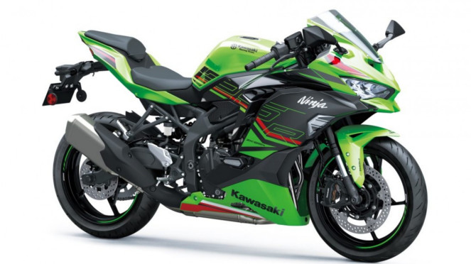 Ilustrasi gambar motor sport Ninja ZX-25R terbaru