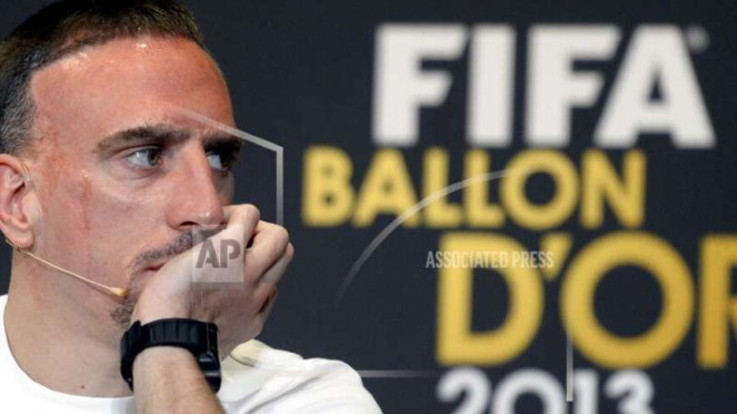 Franck Ribery di acara FIFA Ballon d Or 2013