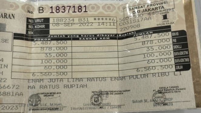Biaya pajak sepeda motor Aprilia SR GT 200