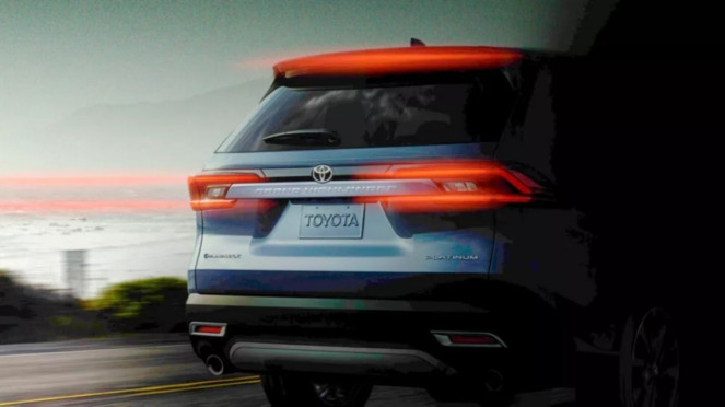 Ilustrasi gambar mobil Toyota Grand Highlander
