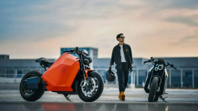 Ilustrasi gambar motor listrik Davinci Motor