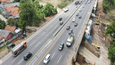 Ilustrasi jalan Tol Jakarta-Cikampek. 