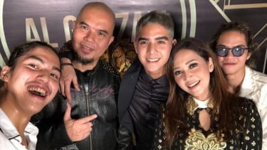 Ahmad Dhani, Maia Estianty bersama Al, El, Dul