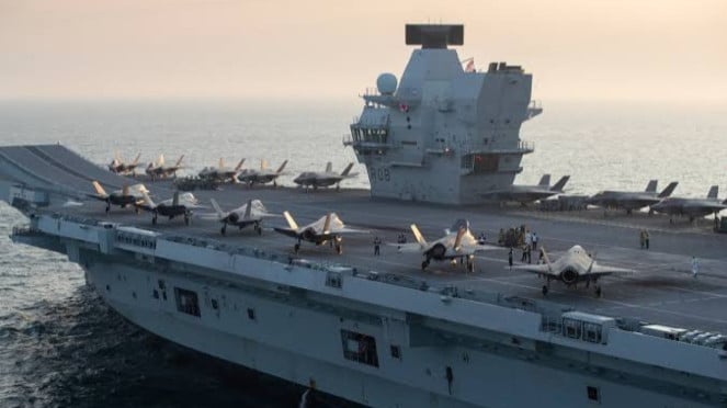 VIVA Militer: Kapal induk HMS Queen Elizabeth (R08) Angkatan Laut Inggris, VIVA Militer: Kapal induk USS Gerald R. Ford (CVN-78) militer Amerika Serikat, VIVA Militer: Kapal induk Fujian (Type 003) militer China, VIVA Militer: Kapal induk HMS Queen Elizabeth (R08) Angkatan Laut Inggris, VIVA Militer: Kapal induk tenaga nuklir Charles De Gaulle, VIVA Militer: Kapal induk INS Vikrant (2013) Angkatan Laut India, VIVA Militer: Kapal induk Admiral Kuznetsov Angkatan Laut Rusia, Kapal induk Izumo di Jepang., Kapal induk TCG Anadolu.