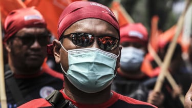 Demo Buruh. (Foto ilustrasi)