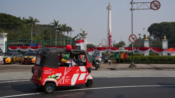 Tekan emisi, PGN kasih promo naik bajaj gas.