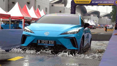 VIVA Otomotif: MG4 EV di area test drive GIIAS 2023.