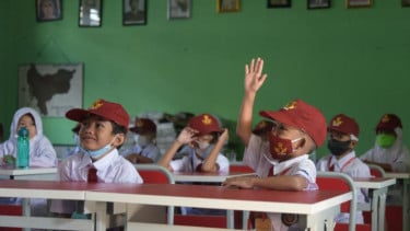 Ilustrasi siswa sekolah dasa (SD).