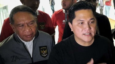 Ketum PSSI Erick Thohir dan wakilnya Zainudin Amali