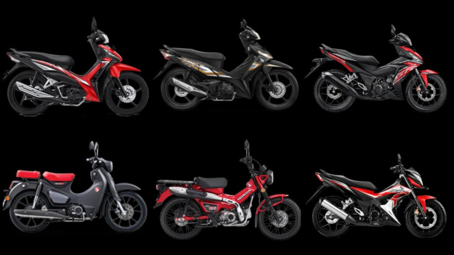 Motor bebek Honda 2023