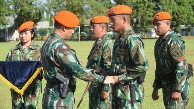 VIVA Militer: Danwingko II Kopasgat pimpin Sertijab Komandan Yonko 466 Kopasgat