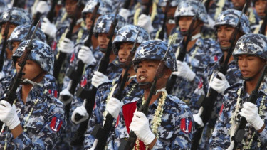 Ilustrasi tentara Myanmar