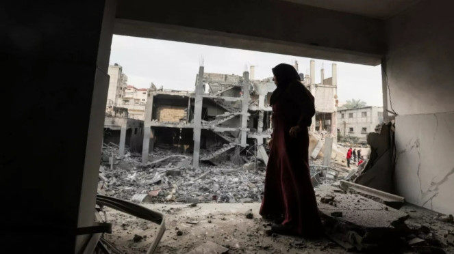 Ilustrasi Perempuan Gaza (Doc: MEE)