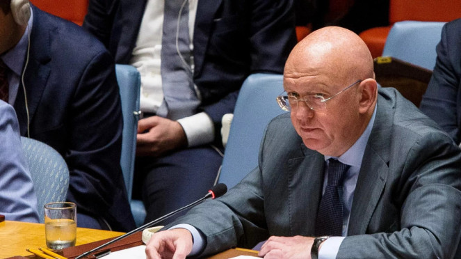 Wakil Tetap Rusia untuk Perserikatan Bangsa-Bangsa (PBB) Vasily Nebenzia