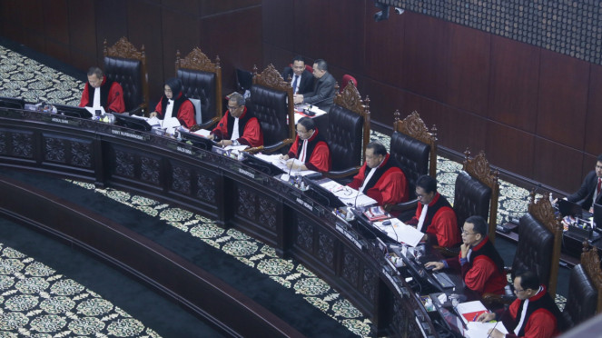 Sidang putusan sengketa hasil Pemilu 2024 di MK