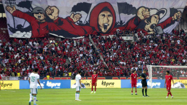 Suporter Timnas Indonesia vs Irak di Kualifikasi Piala Dunia