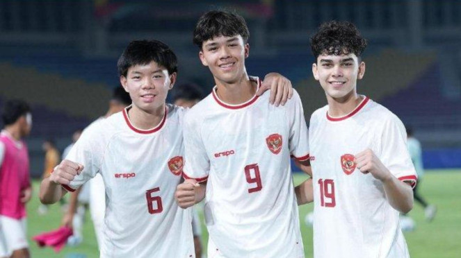 Tiga pemain diaspora Timnas U16, Lucas Lee, Matthew Kohnke, dan Matt Baker