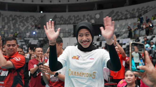 Pemain Jakarta BIN, Megawati Hangestri Pertiwi, 1. Susul Megawati Hangestri, 4 Pemain Red Sparks Terancam Cabut Musim Depan, 2. Dikunjungi Sahabat Lama, Megawati Hangestri Luluh? Sinyal Comeback ke Liga Voli Korea Kian Kuat, 3. Klasemen Final Four Proliga 2026 Usai Seri Surabaya: LavAni Tempel Bhayangkara, Gresik Phonska On Fire, 4. Jadwal Final Four Proliga 2026 Seri Solo: Megawati Cs Langsung Hadapi Sang Puncak Klasemen, 5. Badai Mundur Hantam BAC 2026, Juara Bertahan hingga Andalan China Tiba-tiba Hilang