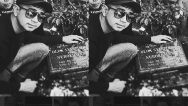 Foto Lawas Raffi Ahmad Ziarah ke Makam Olga Syahputra