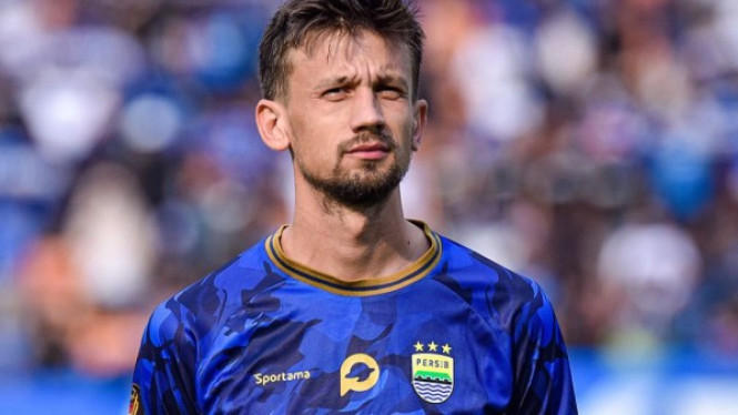 Mateo Kocijan, Manajer Manchester United, Ruben Amorim, Pemain Inter Milan, Ketua Umum PSSI Erick Thohir lepas pemain Timnas Indonesia, Pemain asing Persib Bandung, Mateo Kocijan (foto: Dede Idrus) 
