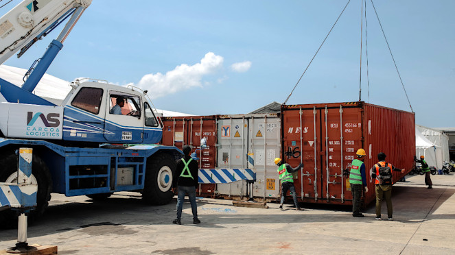 Logistik MotoGP tiba di Mandalika