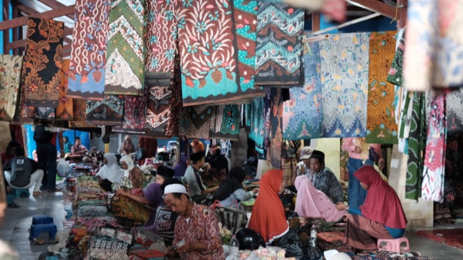Ilustrasi pedagang UMKM