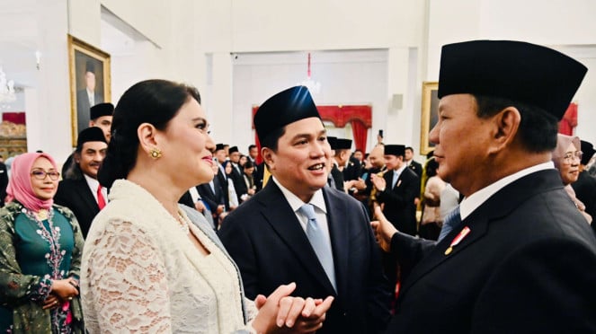 Pelantikan Menteri Kabinet Merah Putih Presiden Prabowo Subianto
