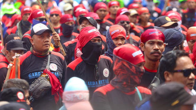 Demo Buruh, Kawal Putusan MK Terkait Omnibus Law UU Cipta Kerja