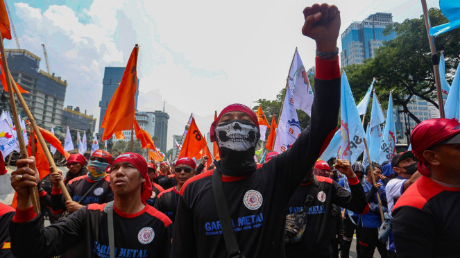 Demo Buruh, Kawal Putusan MK Terkait Omnibus Law UU Cipta Kerja