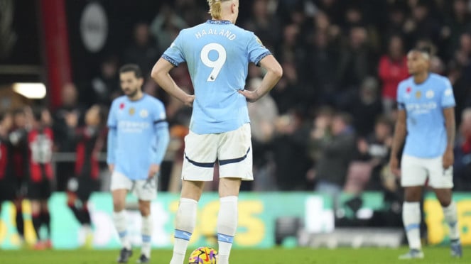 Pemain Manchester City Erling Haaland