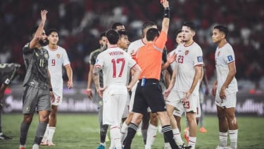 Justin Hubner diganjar kartu merah saat Timnas Indonesia Vs Arab Saudi